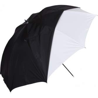 Umbrellas - Westcott 45"/114cm Optical White Satin with Removable Black Cover - quick order from manufacturer