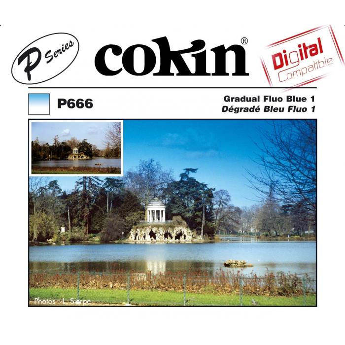 Square and Rectangular Filters - Cokin Filter P666 Gradual Fluo Blue 1 - quick order from manufacturer