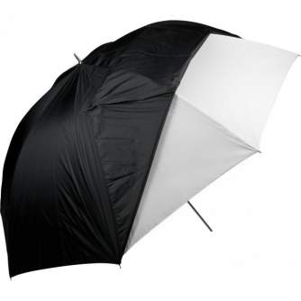 Umbrellas - Westcott 60"/152cm Umbrella Optical White Satin with Removable Black Cover - quick order from manufacturer