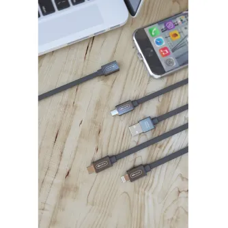 AC Adapters, Power Cords - Allocacoc USB Kabel microUSB Magnet Grijs - quick order from manufacturer