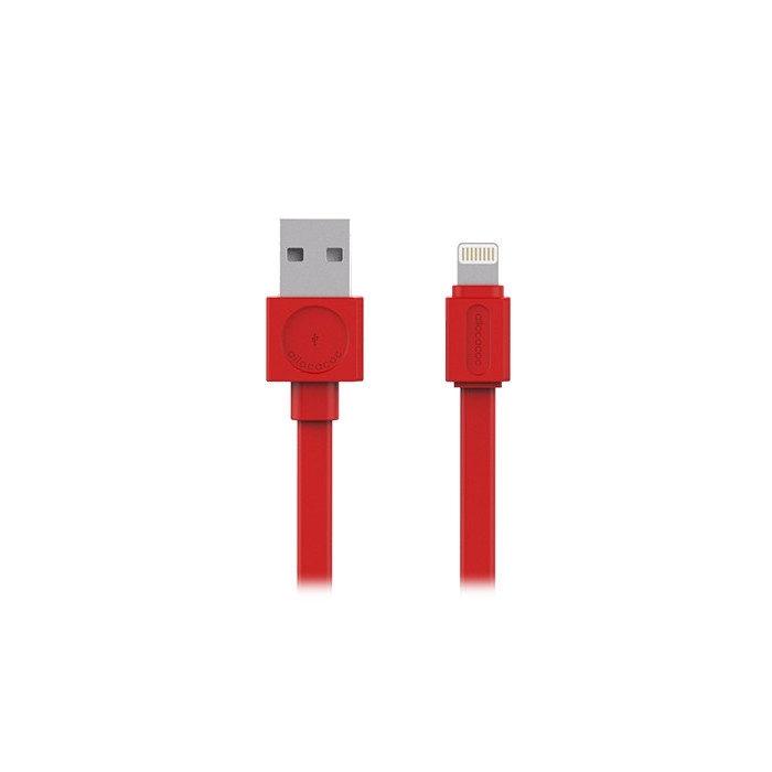 AC adapteri, strāvas vadi - Allocacoc USB kabelis Lightning Basic Red - ātri pasūtīt no ražotāja
