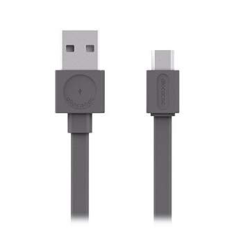AC adapteri, strāvas vadi - Allocacoc USB kabelis microUSB Basic Grey - ātri pasūtīt no ražotāja
