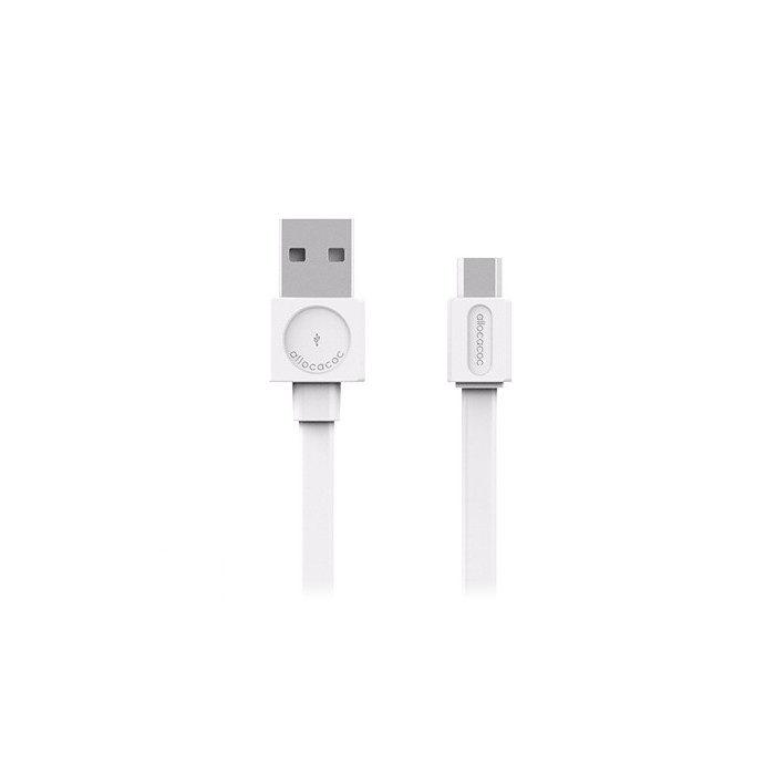 AC adapteri, strāvas vadi - Allocacoc USB kabelis microUSB Basic White White - ātri pasūtīt no ražotāja