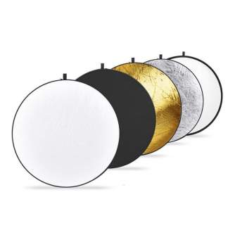 Foldable Reflectors - Caruba 5-in-1 Goud, Zilver, Zwart, Wit, Transparant - 80cm - quick order from manufacturer