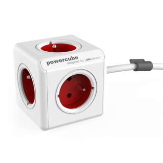 AC адаптеры, кабель питания - Кабель Allocacoc PowerCube Extended Red 1,5 м (FR) - быстрый заказ от производителя