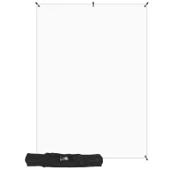 Комплект фона с держателями - Westcott X-Drop Wrinkle-Resistant Backdrop - High-Key White Kit (5 x 7) - быстрый заказ от произвоКомплект фона с держателями - Westcott X-Drop Wrinkle-Resistant Backdrop - High-Key White Kit (5 x 7) - быстрый заказ от произво