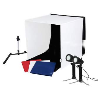 Gaismas kastes - Caruba Portable Photostudio 40x40x40cm with Separate LED Bulbs - ātri pasūtīt no ražotāja