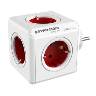 AC adapteri, strāvas vadi - Allocacoc PowerCube Original Red - ātri pasūtīt no ražotāja