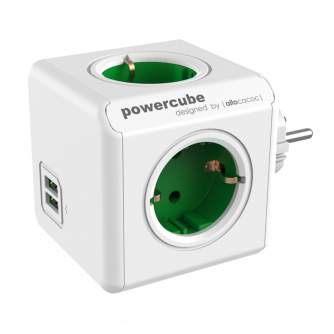 AC адаптеры, кабель питания - Allocacoc PowerCube Original USB Green - быстрый заказ от производителя
