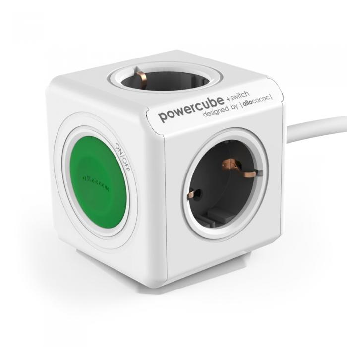 AC Adapters, Power Cords - Allocacoc PowerCube Extended + Switch DE - quick order from manufacturer