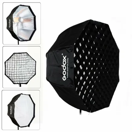 Godox Softbox met Paraplu Aansluiting 95cm + Grid SB GUBW95
