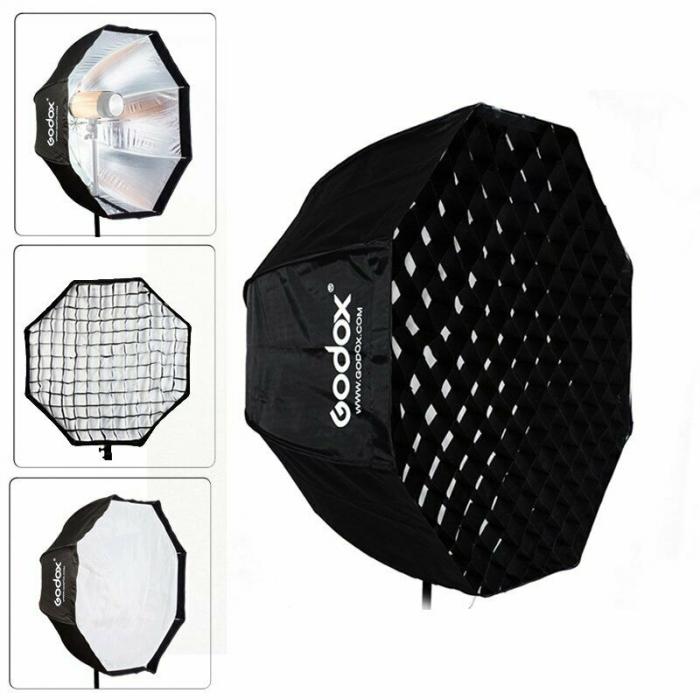 Softboxes - Godox Softbox with Umbrella Connection 95cm + Grid - quick order from manufacturer