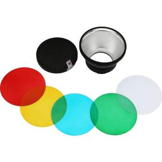 Barndoors Snoots & Grids - Godox Standard Reflector and color gels for AD300Pro (AD-R14) - quick order from manufacturer