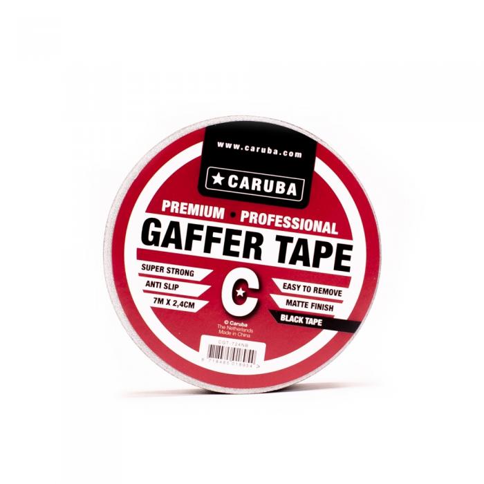 Аксессуары для фото студий - Caruba Gaffer Tape Nano Roll 7mtr x 2.4cm Black - купить сегодня в магазине и с доставкой