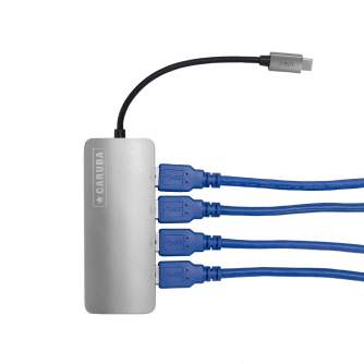 New products - Caruba Premium 4 Port USB-C Hub Space Grey - quick order from manufacturer
