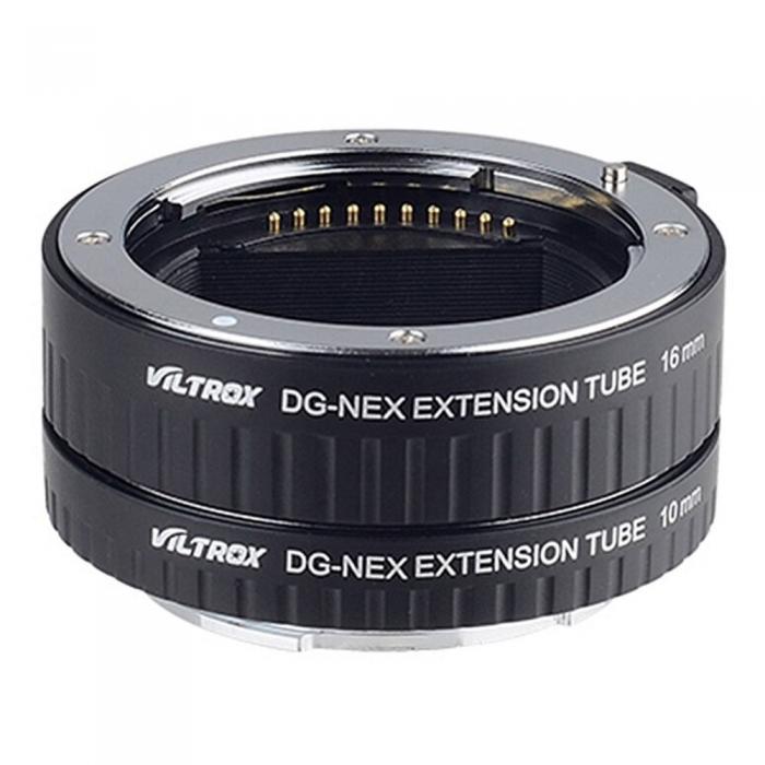 Sortimenta jaunumi - Viltrox DG-NEX (10mm/16mm) Automatic Extension Tube - FF Sony NEX - ātri pasūtīt no ražotāja
