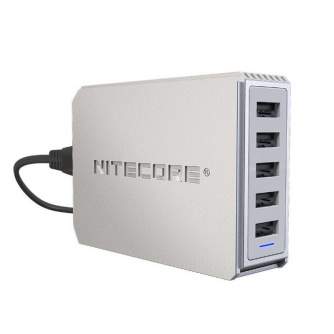 New products - Nitecore UA55: 5-Port USB Desktop Adapter - quick order from manufacturer