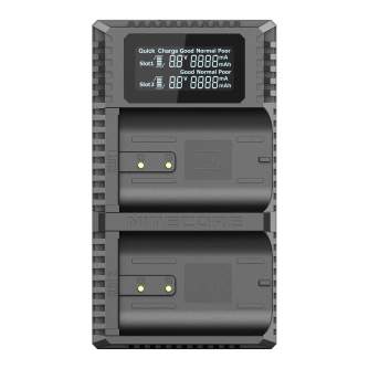 Nitecore UHX1 Pro: 2 Slots USB Quick Charger For Hasselblad camera: X1D II 50 C & X1D 50C