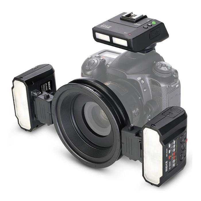 Flashes On Camera Lights - Meike Macro Twin Flash Kit MK-MT24 II Nikon - quick order from manufacturer