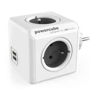 AC Adapters, Power Cords - Allocacoc PowerCube Original USB Grijs (FR) - quick order from manufacturer