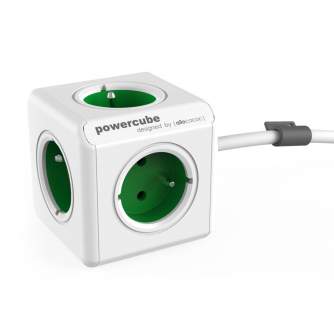 AC адаптеры, кабель питания - Кабель Allocacoc PowerCube Extended Green 1,5 м (FR) - быстрый заказ от производителя
