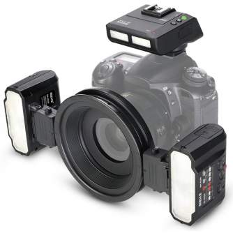 Flashes On Camera Lights - Meike Macro Twin Flash Kit MK-MT24 Canon - quick order from manufacturer