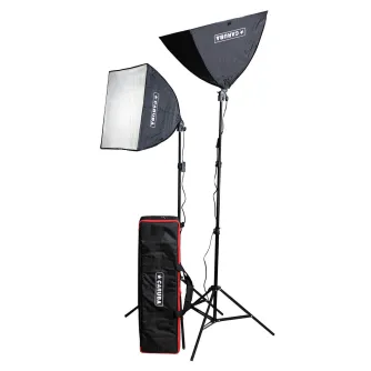 Fluorescējošās - Caruba All-in-1 Light Set (Softbox / LED) - ātri pasūtīt no ražotāja