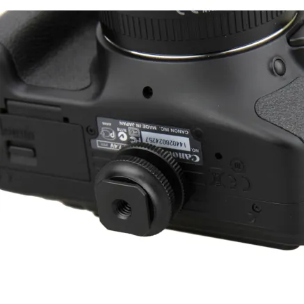 Caruba Hot Shoe Adapter Universele Hot Shoe > 1/4 Male Schroefdraad (met Spacer) Zwart HA 6