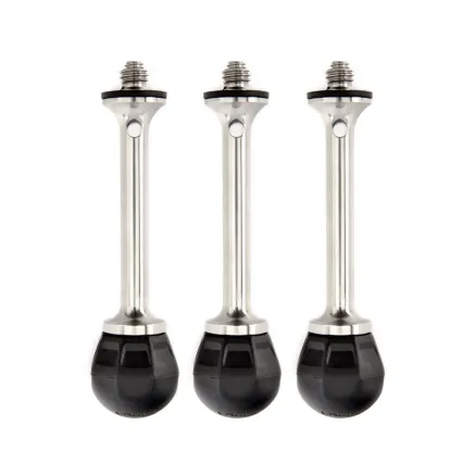 3 Legged Thing VANZ Set of 3 Combine Spikes & Rubber Feet(1/4 20 screws and 3/8 compatible) PROVANZ