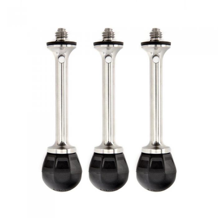 Tripod Accessories - 3 Legged Thing VANZ Set of 3 Combine Spikes & Rubber Feet(1/4"-20 screws and - quick order from manufacturer