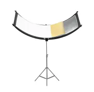 Caruba Curved Face Reflector Pro Kit 180cm x 65cm (incl uitbreidings set) CFRP COMB1
