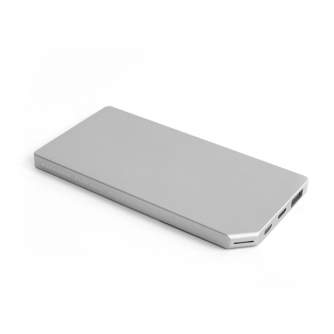 Portatīvie akumulatori - Allocacoc PowerBank Slim Alumīnija 5000mAh sudraba krāsā - ātri pasūtīt no ražotāja