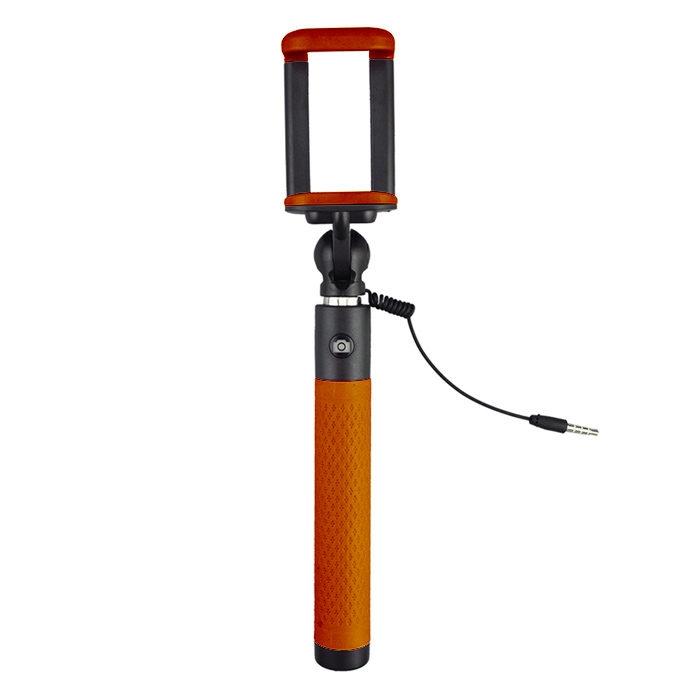 New products - Caruba Selfie Stick Plug & Play - Oranje - quick order from manufacturer