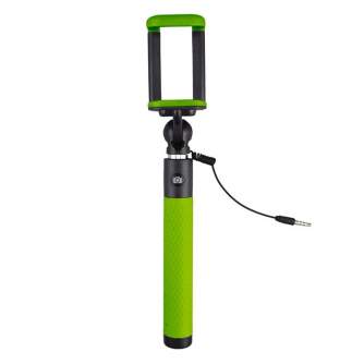 Sortimenta jaunumi - Caruba Selfie Stick Plug & Play - Green - ātri pasūtīt no ražotāja