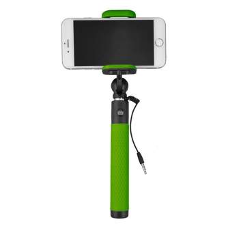 Sortimenta jaunumi - Caruba Selfie Stick Plug & Play - Green - ātri pasūtīt no ražotāja