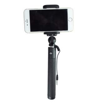 New products - Caruba Selfie Stick Plug & Play - Grijs - quick order from manufacturer