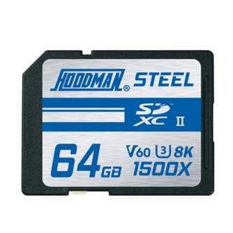 New products - Hoodman 64GB 1500X -SDXC UHS-II, CLASS 10, U3, 8K, V60 - quick order from manufacturer