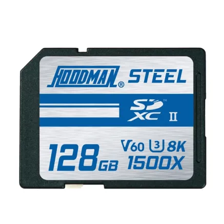 Hoodman 128GB 1500X SDXC UHS II, CLASS 10, U3, 8K, V60 H15XSD2128