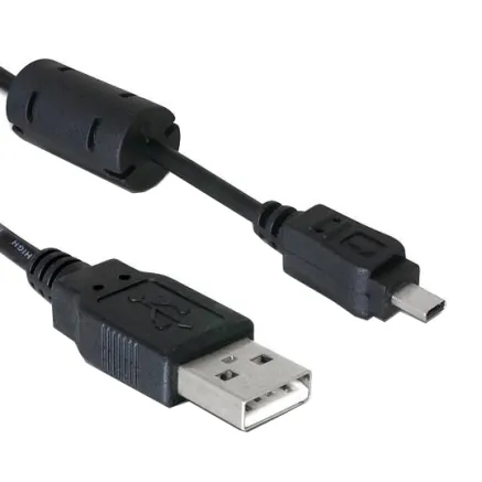 Caruba USB 2.0 A Male Mini Male 8 pin (UC E6 voor Nikon) 1 meter KU 6