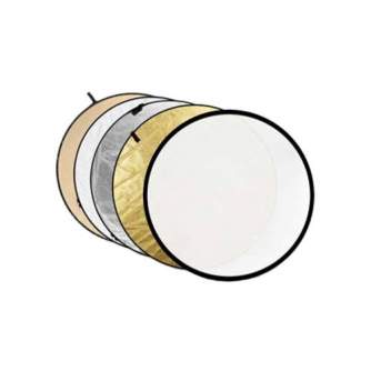 Foldable Reflectors - Caruba 5-in-1 Goud, Zilver, Zacht Goud, Wit, Transparant - 56cm - quick order from manufacturer