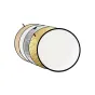 Foldable Reflectors - Caruba 5-in-1 Goud, Zilver, Zonnegeel, Wit, Transparant - 80cm - quick order from manufacturer