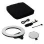 LED кольцевая лампа - Caruba Round Vlogger 18 inch LED Set PRO met Tas Zwart LF R480 - купить сегодня в магазине Master Foto и с доставкой