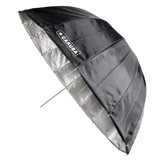 Umbrellas - Caruba Deep Umbrella Zilver/Zwart 85 cm - quick order from manufacturer