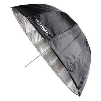 Foto lietussargi - Caruba Deep Umbrella Silver/Black 85 cm - ātri pasūtīt no ražotāja