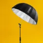 Foto lietussargi - Caruba Deep Umbrella Silver/Black 85 cm - ātri pasūtīt no ražotāja