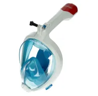 Caruba Full Face Snorkel Masker Swift Vouwbaar + Action Cam Mount (Blauw L / XL) SM S2 (F 2 XL Blue)