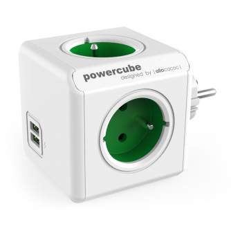 AC adapteri, strāvas vadi - Allocacoc PowerCube Original USB Green (FR) - ātri pasūtīt no ražotāja