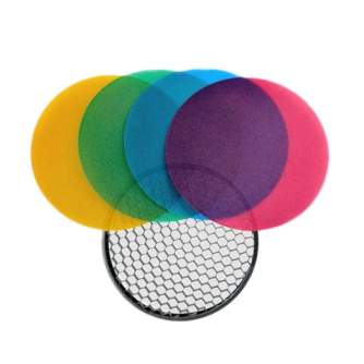 Barndoors Snoots & Grids - Godox Witstro Flash Color Grid Reflector kit 120mm - quick order from manufacturer