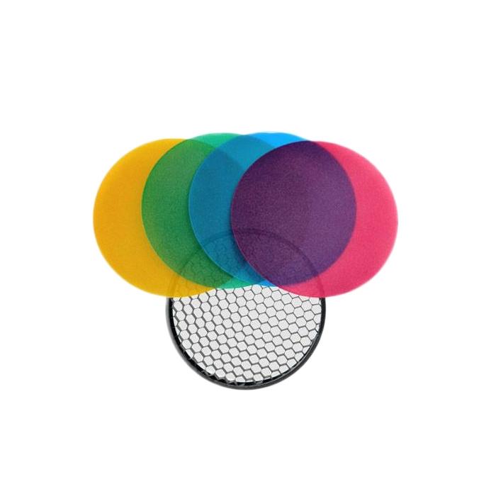Barndoors Snoots & Grids - Godox Witstro Flash Color Grid Reflector kit 120mm - quick order from manufacturer