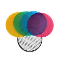 Насадки для света - Godox Witstro Flash Color Grid Reflector kit 120mm - быстрый заказ от производителяНасадки для света - Godox Witstro Flash Color Grid Reflector kit 120mm - быстрый заказ от производителя